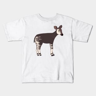 Okapi Side View - Cartoon Kids T-Shirt